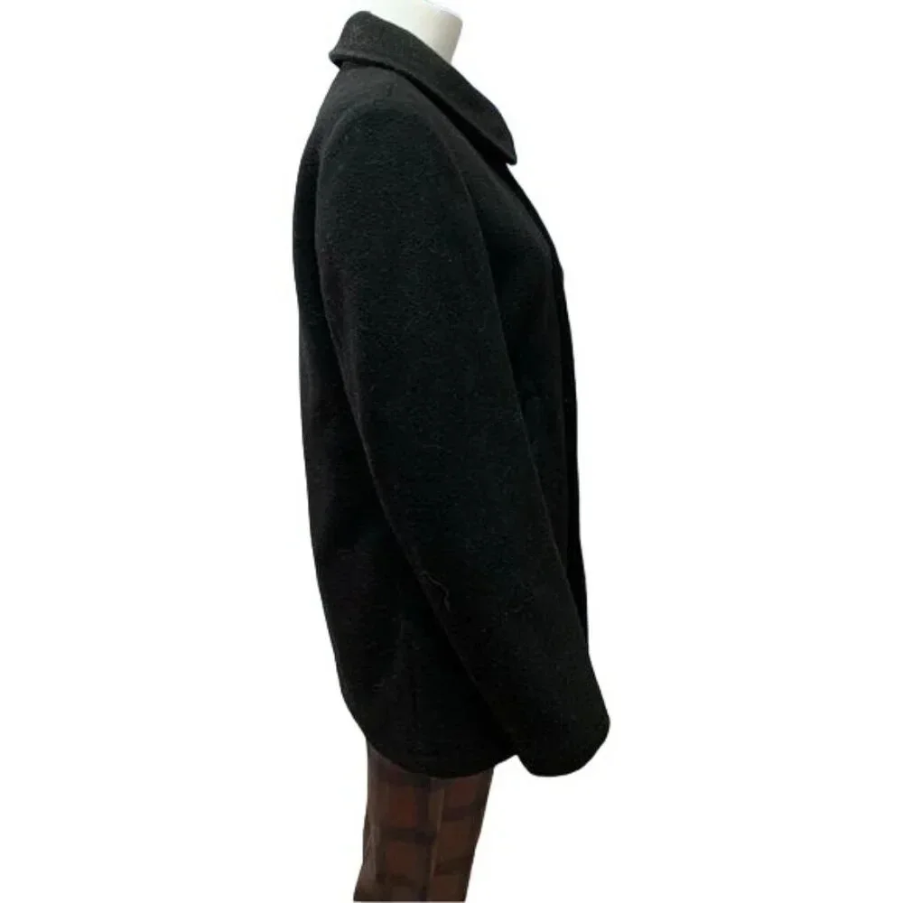 J Crew Bayswater Wool Black Peacoat Size Small - Picture 3 of 12